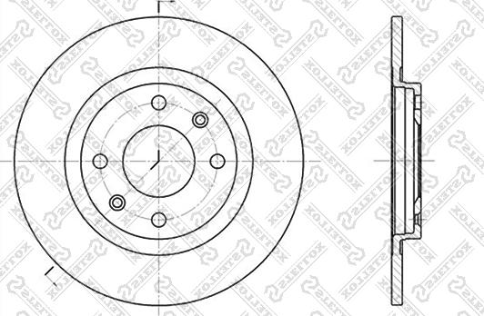 Stellox 6020-9914-SX - Тормозной диск www.autospares.lv