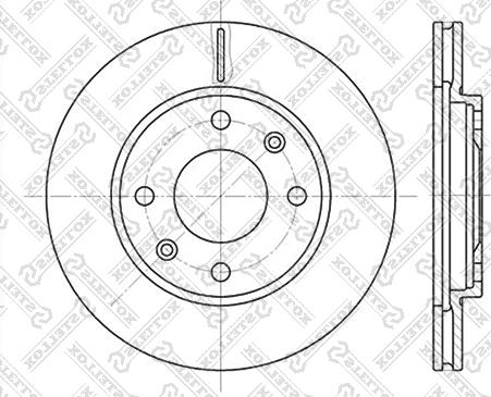 Stellox 6020-9918V-SX - Тормозной диск www.autospares.lv