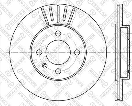 Stellox 6020-9934V-SX - Bremžu diski autospares.lv