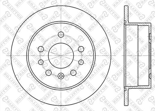 Stellox 6020-9938-SX - Bremžu diski www.autospares.lv