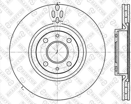 Stellox 6020-9923V-SX - Bremžu diski www.autospares.lv