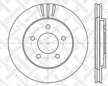 Stellox 6020-9301V-SX - Bremžu diski autospares.lv