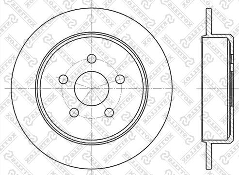 Stellox 6020-9310-SX - Bremžu diski www.autospares.lv