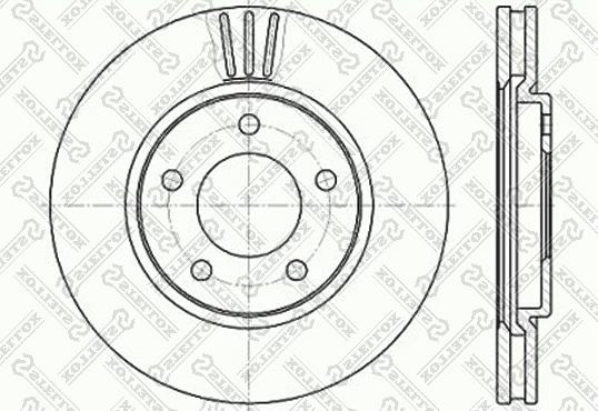 Stellox 6020-9313V-SX - Bremžu diski autospares.lv