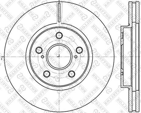 Stellox 6020-4592V-SX - Bremžu diski autospares.lv