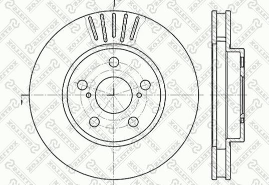 Stellox 6020-4544V-SX - Bremžu diski autospares.lv