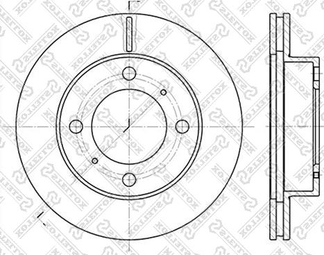 Stellox 6020-4543V-SX - Bremžu diski www.autospares.lv