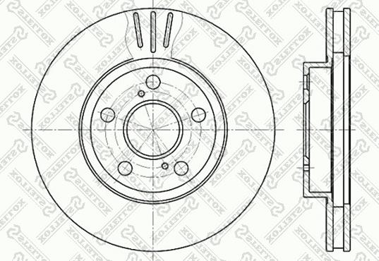 Stellox 6020-4539V-SX - Bremžu diski www.autospares.lv