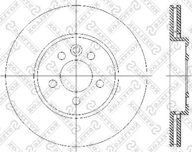 Stellox 6020-4013V-SX - Bremžu diski autospares.lv