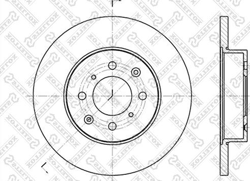 Stellox 6020-4012-SX - Brake Disc www.autospares.lv