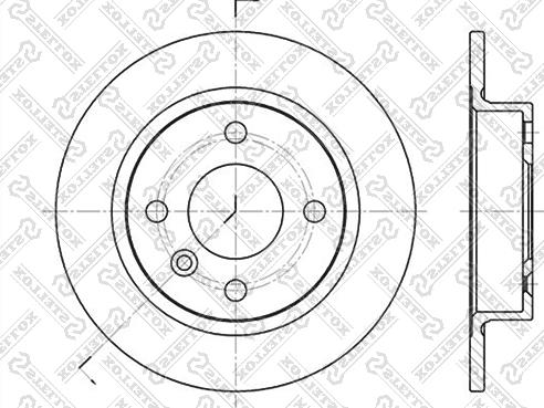 Stellox 6020-4824-SX - Brake Disc www.autospares.lv