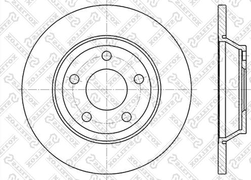 Stellox 6020-4745-SX - Bremžu diski www.autospares.lv