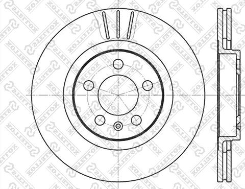 Stellox 6020-4759V-SX - Bremžu diski autospares.lv