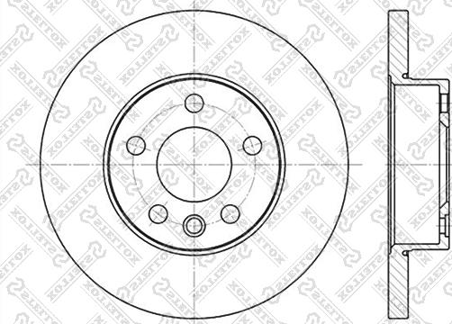 Stellox 6020-4766-SX - Тормозной диск www.autospares.lv