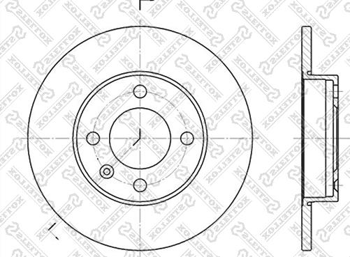 Stellox 6020-4704-SX - Brake Disc www.autospares.lv