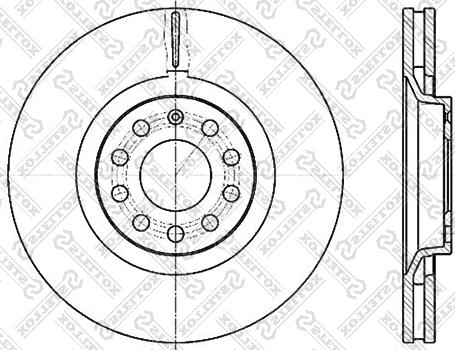 Stellox 6020-47107V-SX - Тормозной диск www.autospares.lv