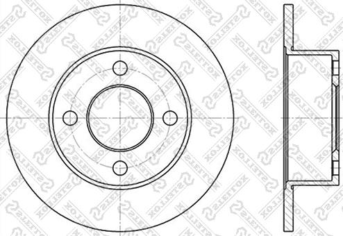 Stellox 6020-4723-SX - Bremžu diski www.autospares.lv