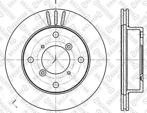 Stellox 6020-5205V-SX - Bremžu diski www.autospares.lv