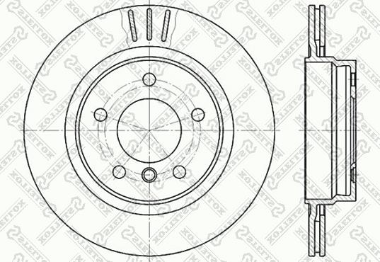 Stellox 6020-1541V-SX - Тормозной диск www.autospares.lv