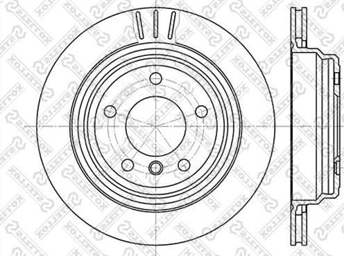 Stellox 6020-1539V-SX - Bremžu diski www.autospares.lv