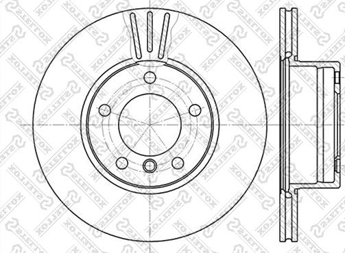 Stellox 6020-1536V-SX - Brake Disc www.autospares.lv