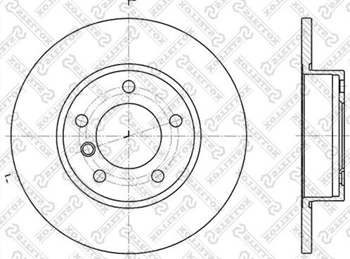 Stellox 6020-1524-SX - Тормозной диск www.autospares.lv