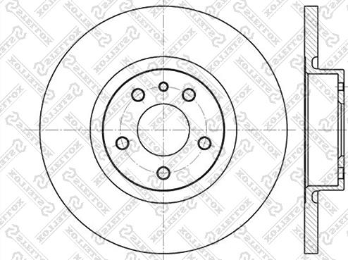 Stellox 6020-1017-SX - Bremžu diski www.autospares.lv