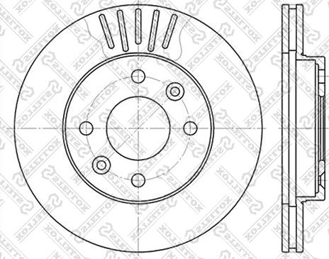 Stellox 6020-3909V-SX - Bremžu diski autospares.lv