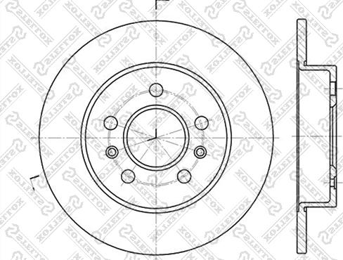 Stellox 6020-3915-SX - Тормозной диск www.autospares.lv