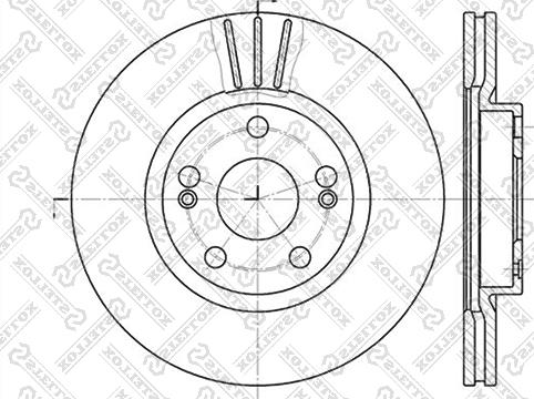 Stellox 6020-3913V-SX - Bremžu diski www.autospares.lv