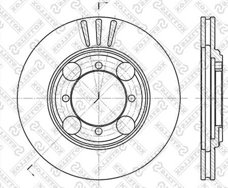 Stellox 6020-3401V-SX - Bremžu diski www.autospares.lv