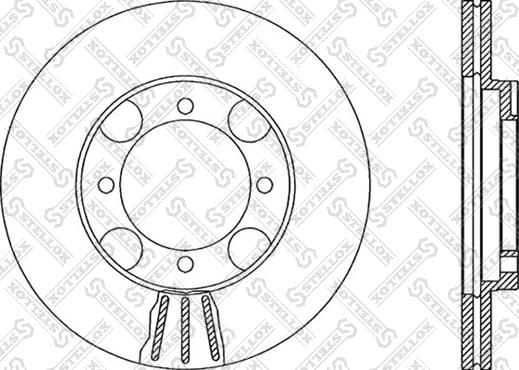 Stellox 6020-3408V-SX - Bremžu diski autospares.lv