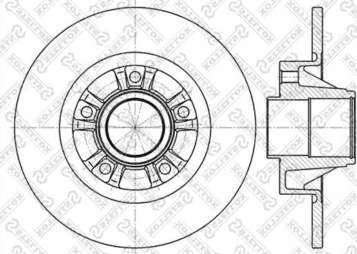 Stellox 6020-3658-SX - Bremžu diski autospares.lv