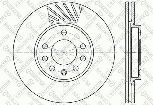 Stellox 6020-3630V-SX - Bremžu diski autospares.lv