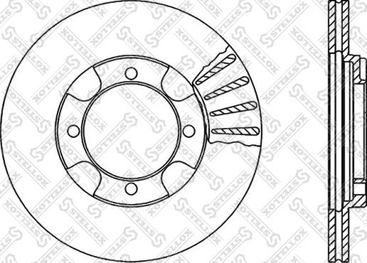 Stellox 6020-3011V-SX - Bremžu diski www.autospares.lv