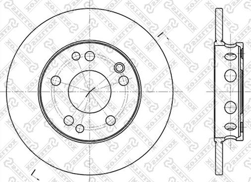 Stellox 6020-3306-SX - Bremžu diski autospares.lv