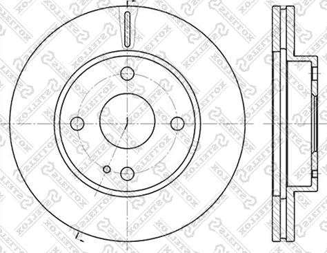 Stellox 6020-3232V-SX - Bremžu diski www.autospares.lv