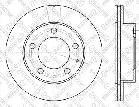 Stellox 6020-3227V-SX - Bremžu diski www.autospares.lv