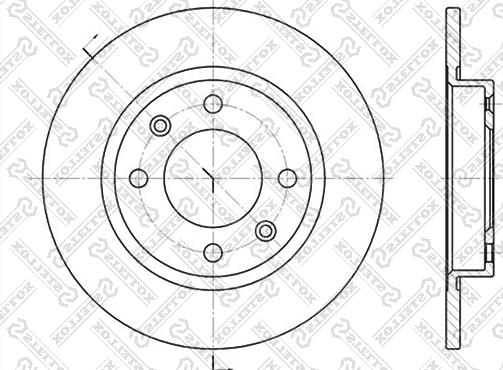 Stellox 6020-3716-SX - Bremžu diski autospares.lv