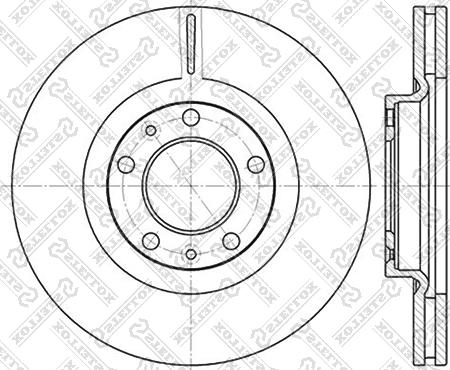 Stellox 6020-3723V-SX - Bremžu diski autospares.lv