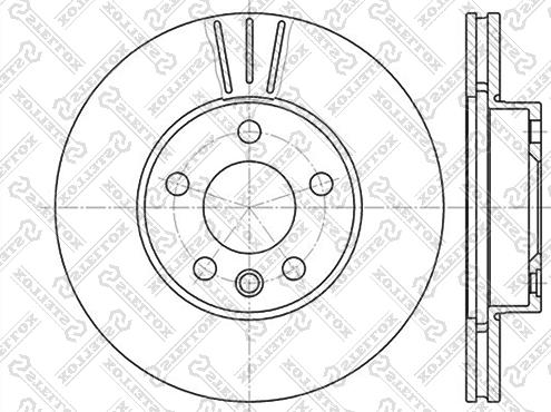 Stellox 6020-2545V-SX - Тормозной диск www.autospares.lv