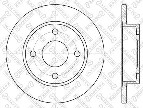 Stellox 6020-2543-SX - Bremžu diski autospares.lv