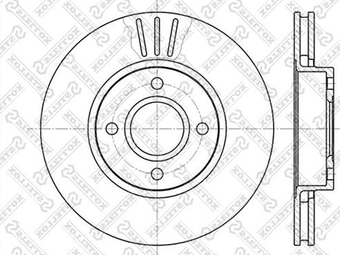 Stellox 6020-2542V-SX - Bremžu diski www.autospares.lv