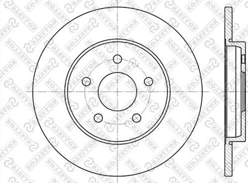 Stellox 6020-2551-SX - Bremžu diski autospares.lv