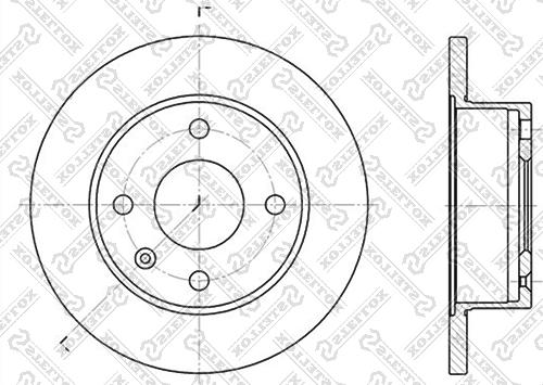 Stellox 6020-2512-SX - Bremžu diski www.autospares.lv