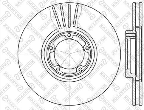 Stellox 6020-2531V-SX - Bremžu diski www.autospares.lv