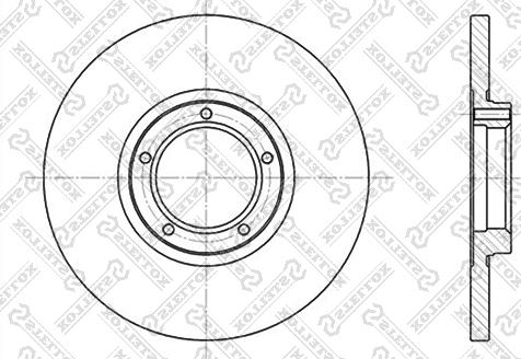 Stellox 6020-2523-SX - Bremžu diski autospares.lv