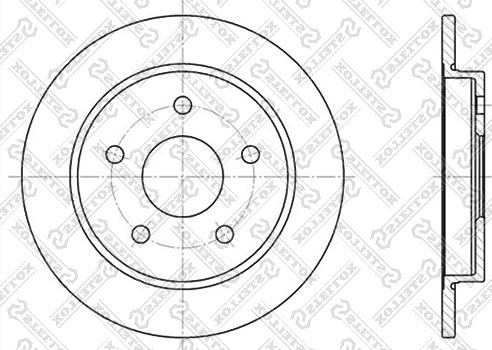 Stellox 6020-2522-SX - Bremžu diski www.autospares.lv