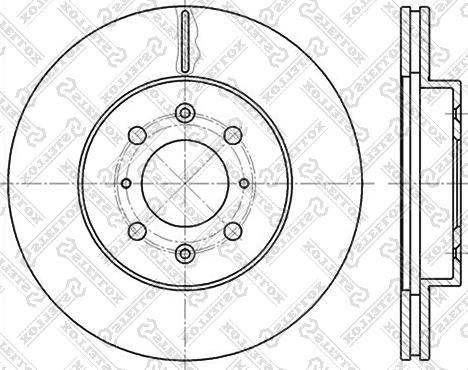 Stellox 6020-2614V-SX - Brake Disc www.autospares.lv