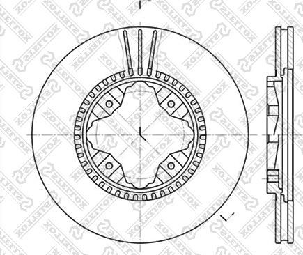 Stellox 6020-2618V-SX - Bremžu diski autospares.lv